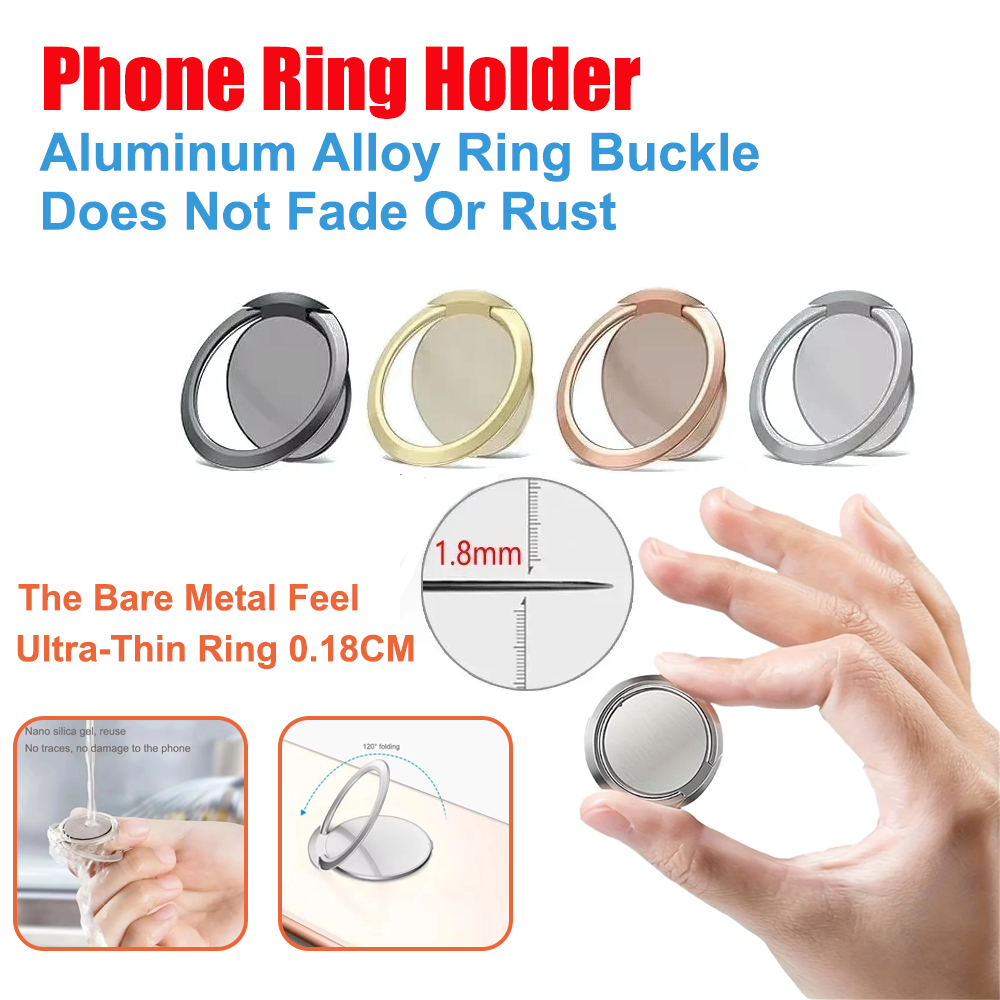Ultra Thin Metal Ring Holder S - đánh giá và giá Phone Accessories Holder Car